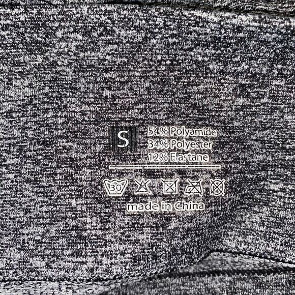 Gray Ruched Scrunch Butt Bike Shorts | Sz S - Picture 3 of 4